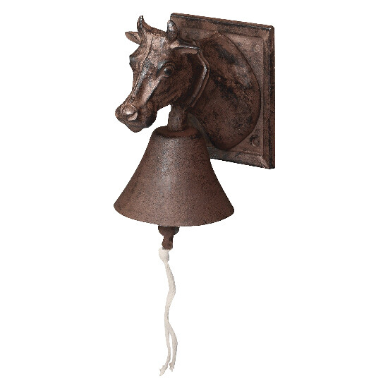 ED Dzwonek dla krowy COW-MOO „BEST FOR BOOTS”, żeliwo, 12x16x18cm, brązowy|Esschert Design
