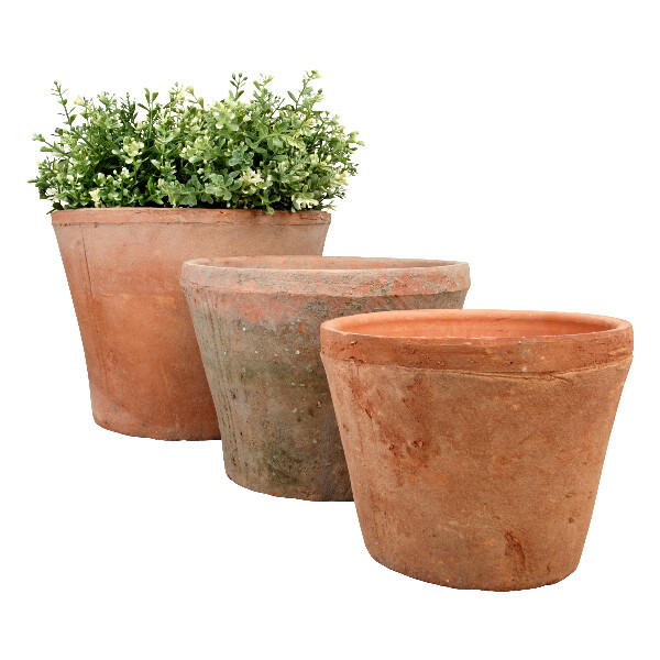 doniczka "ESSCHERT'S GARDEN Robert & Stevens Potters, SINCE 1875 TERRACOTTA" Terakota, zestaw 3 szt.|Esschert Design