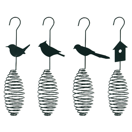 "BEST FOR BIRDS" metal tallow ball feeder, 35 cm, package contains 4 pieces!|Esschert Design