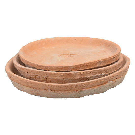 Bowl under the flower pot "ESSCHERT´S GARDEN Robert & Stevens Potters, SINCE 1875 TERRACOTTA", set of 3 pieces|Esschert Design