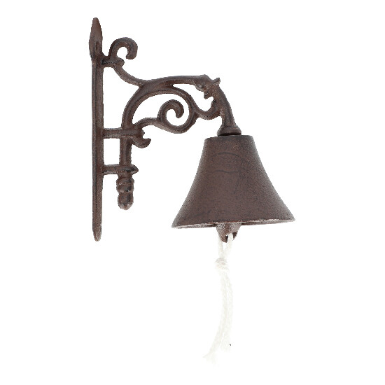 Bell "BEST FOR BOOTS" VOLUTA, cast iron, 19x11x20cm, brown|Esschert Design