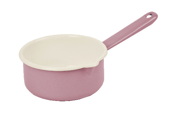 Enamel saucepan dark pink | Ego Dekor