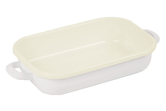 Baking pan with ears 2 L, creamy white|Ego Dekor