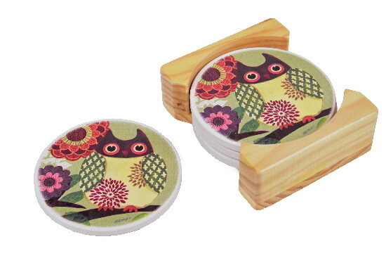 Mug coasters, owls|Ego Dekor