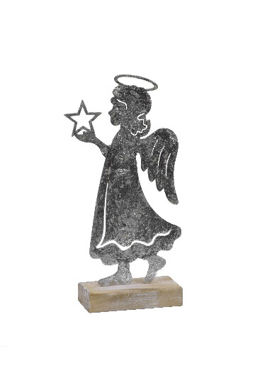 Angel decoration, silver, M|Ego Dekor