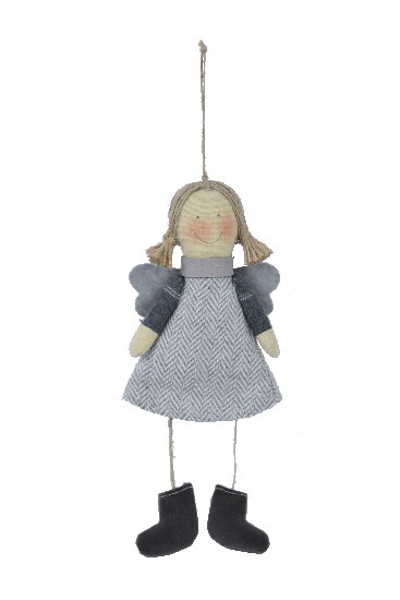 Fabric angel winter, 9 x 20 x 2 cm | Ego Dekor