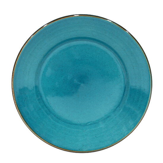 Plate, 30cm, SARDEGNA, blue (turquoise) (SALE)|Casafina