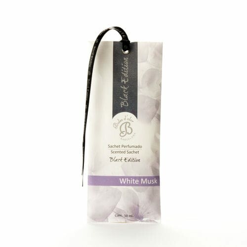 Perfume bag BLACK EDITION, with ribbon, 7 x 17 x 0.5 cm White Musk|Boles d'olor
