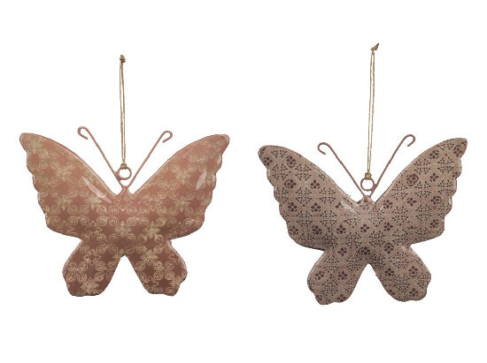 "Butterfly" curtain, pink, M, package contains 2 pieces! (SALE)|Ego Decor