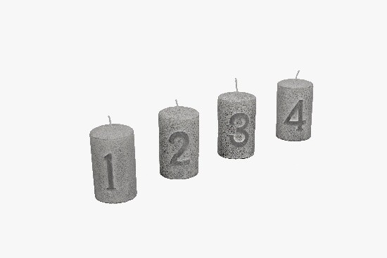 Advent candle 2, gray, M|Ego Dekor