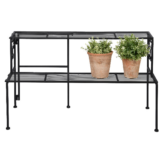 Etagere "ESSCHERT´S GARDEN" 2 floors, folding, black, 79cm|Esschert Design