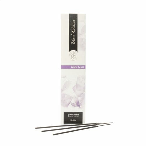 Incense sticks (Black Edition) 20 pcs White Musk|Boles d'olor