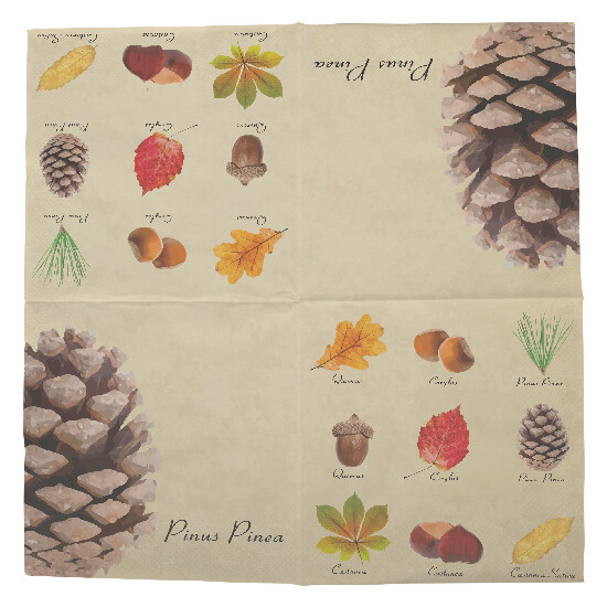 Napkins leaves and fruits (SALE)|Esschert Design