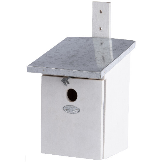 Pudełko „BEST FOR BIRDS” dla bogatki, białe 33 cm|Esschert Design