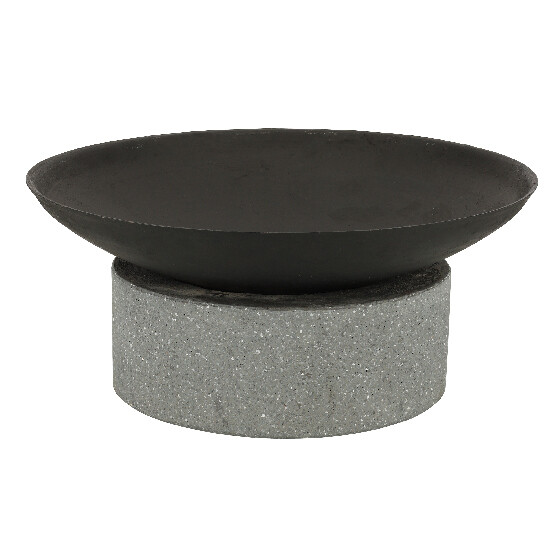 Fire pit "FANCY FLAMES" on a granite ring, 59 x 59 x 23 cm|Esschert Design