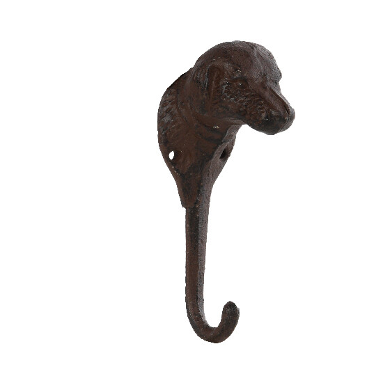 Haczyk DOG, 5x7x15cm, brązowy, żeliwo|Esschert Design