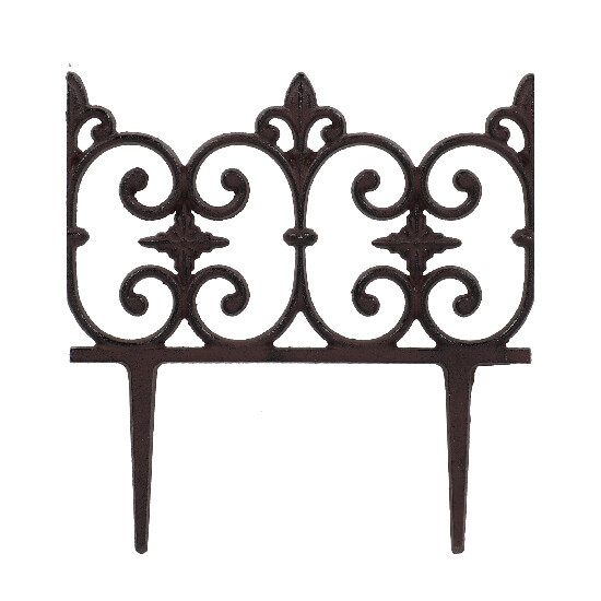 ORNAMENT fence, 27.5 cm, brown|Esschert Design