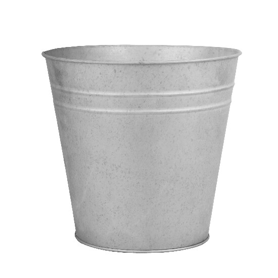 Galvanized flower pot, 14 cm|Esschert Design