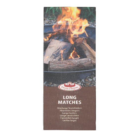 Fireplace matches "FANCY FLAMES" in a box, 8 x 2 x 29 cm|Esschert Design