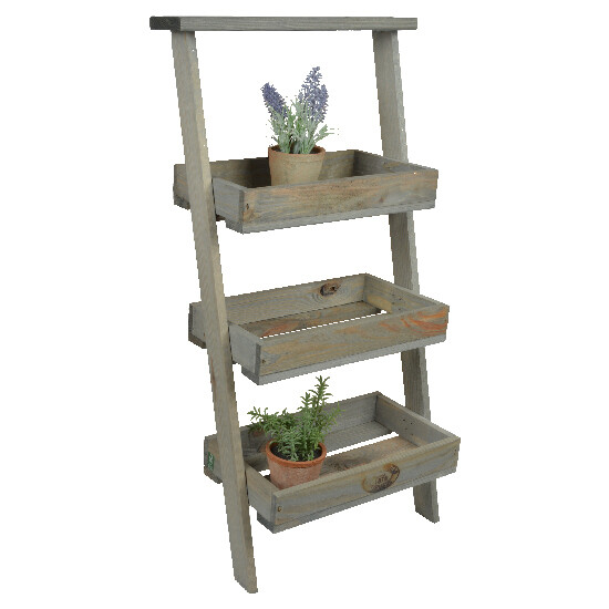 Flower stand "ESSCHERT´S GARDEN", ??grey-white patina, 73 x 34 x 36 cm|Esschert Design