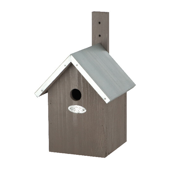 Pudełko „BEST FOR BIRDS” dla sikorki modrej, szare 31 cm|Esschert Design