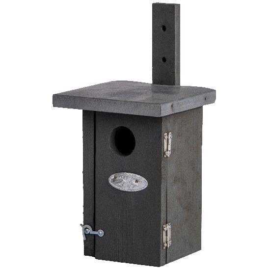 Pudełko „BEST FOR BIRDS” dla strzyżyka zwyczajnego, szare 25 cm|Esschert Design