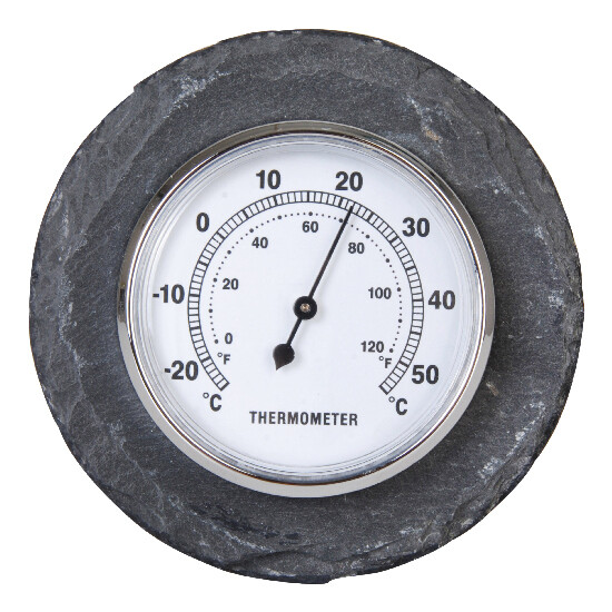 Termometr łupkowy okrągły 10 cm|Esschert Design