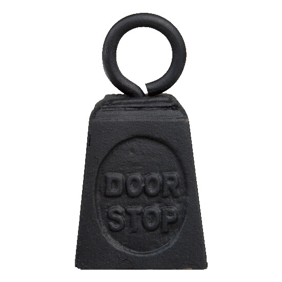 Door stop weight, black, concrete/cast iron, 1kg|Esschert Design