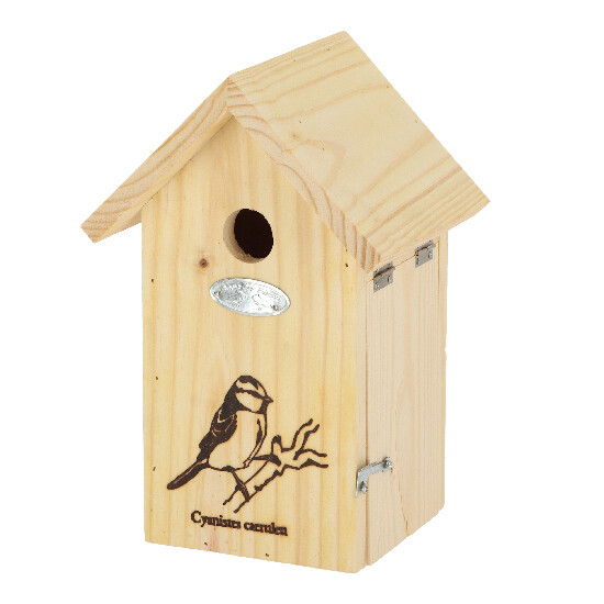 "BEST FOR BIRDS" box with blue tit|Esschert Design