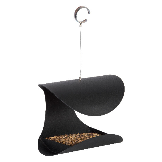 Hanging feeder Open, black (SALE)|Esschert Design