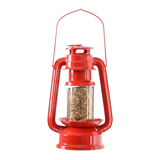 Karmnik dla ptaków Lucerna POCIĄG, 15x11x24cm, czerwony (WYPRZEDAŻ)|Esschert Design