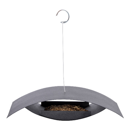 Hanging feeder Modern, black (SALE)|Esschert Design