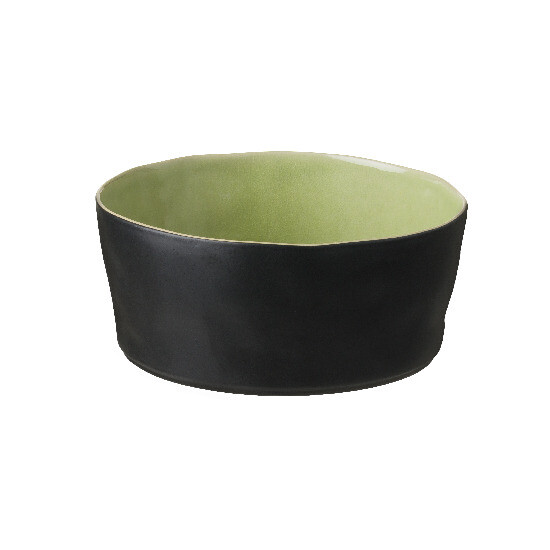 Salad bowl|serving 24cm|3.1L, RIVIERA, black/green|Vert frais|Costa Nova