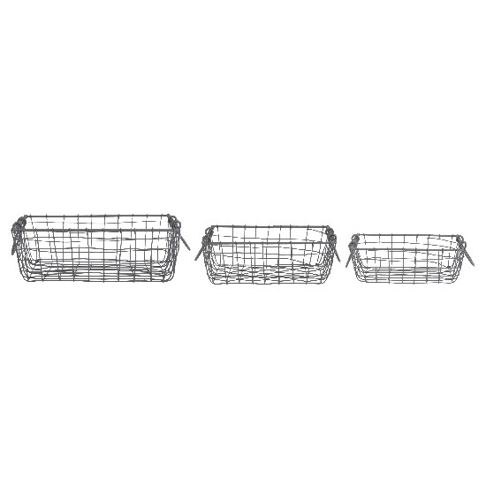 Wire box with handles, set of 3 | Esschert Design