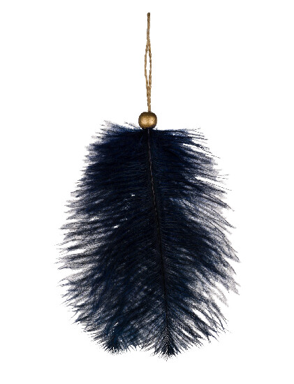 Feather curtain, blue (SALE)|Ego Dekor