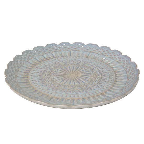 Serving plate|tray 39 cm, CRISTAL, Nacar|Costa Nova