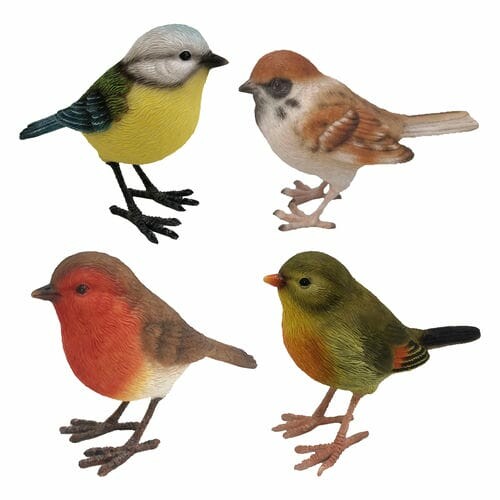 Animals and figures OUTDOOR "TRUE TO NATURE" Birds, height 13.8 cm, package contains 4 pcs! (SALE)|Esschert Design