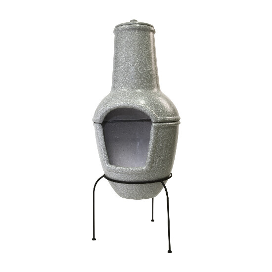 Fireplace hearth on a pedestal, ceramic, V (SALE)|Esschert Design