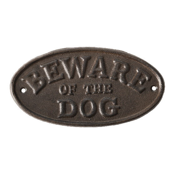 'Beware of the dog' sign (SALE)|Esschert Design