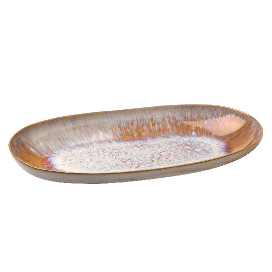 Oval tray, 42x21cm, IBIZA, yellow (sand) (SALE)|Casafina