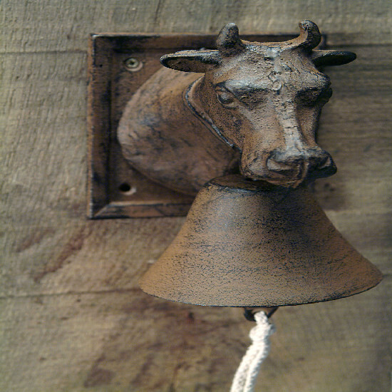 ED Cow bell COW-MOO "BEST FOR BOOTS", cast iron, 12x16x18cm, brown|Esschert Design