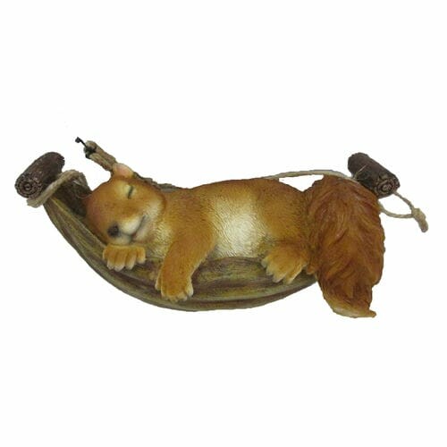 Animals and figures OUTDOOR "TRUE TO NATURE" Squirrel in a hammock 19 x 9 x 9 cm|Esschert Design