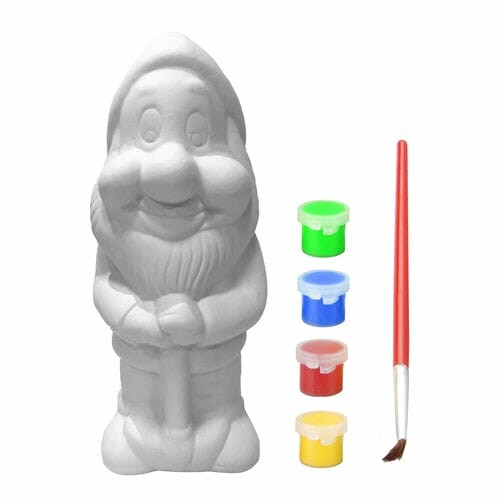 DIY garden gnome + paints and brush, h. 21.1 cm|Esschert Design