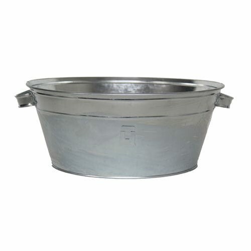 Tub for growing flowers New galvanized, 46 cm|Esschert Design