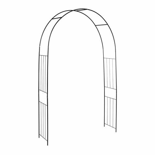 Oblúk pre pnúce ruže KLASSIC, čierna, 217,5x140 - 152x37cm|Esschert Design