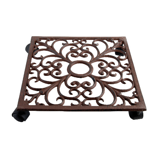 Mat for the square flower pot, cast iron|Esschert Design