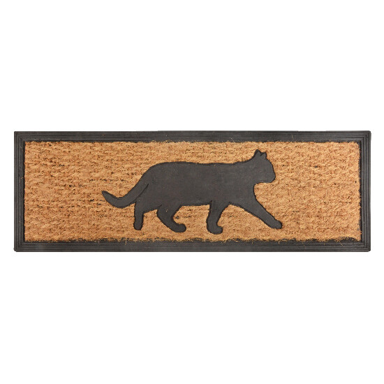 Doormat "BEST FOR BOOTS" rubber/coconut fiber cat, 75x25cm|Esschert Design