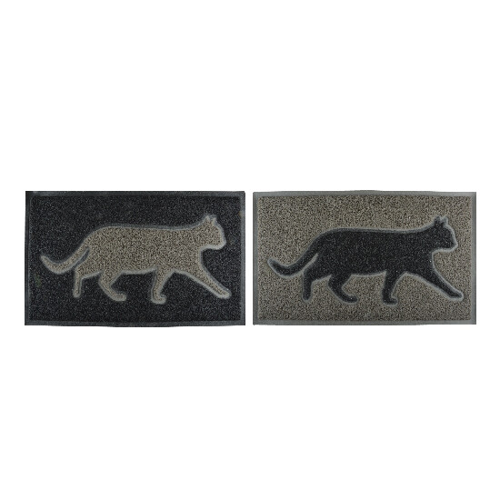 "BEST FOR BOOTS" PVC doormat with a cat, package contains 2 pieces! (SALE)|Esschert Design