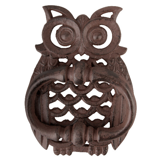 Knocker "MISCELLANEOUS" owl, cast iron, 13 x 4 x 18 cm (SALE)|Esschert Design