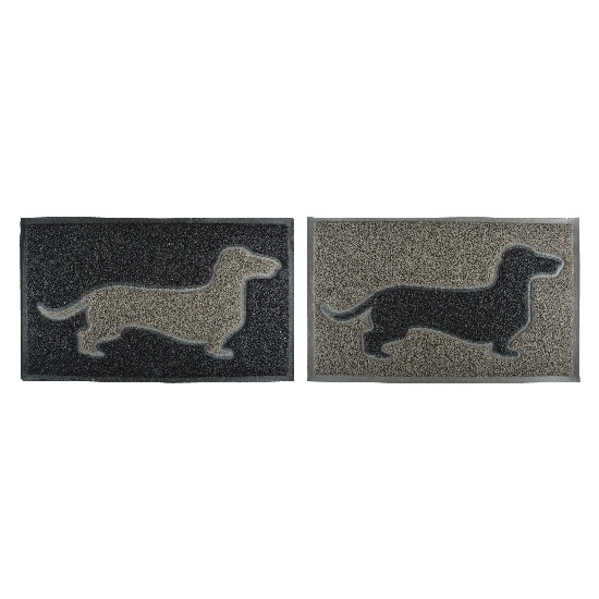 Doormat "BEST FOR BOOTS" Dachshund, black-grey, 75 x 44.5 cm, package contains 2 pieces! (SALE)|Esschert Design